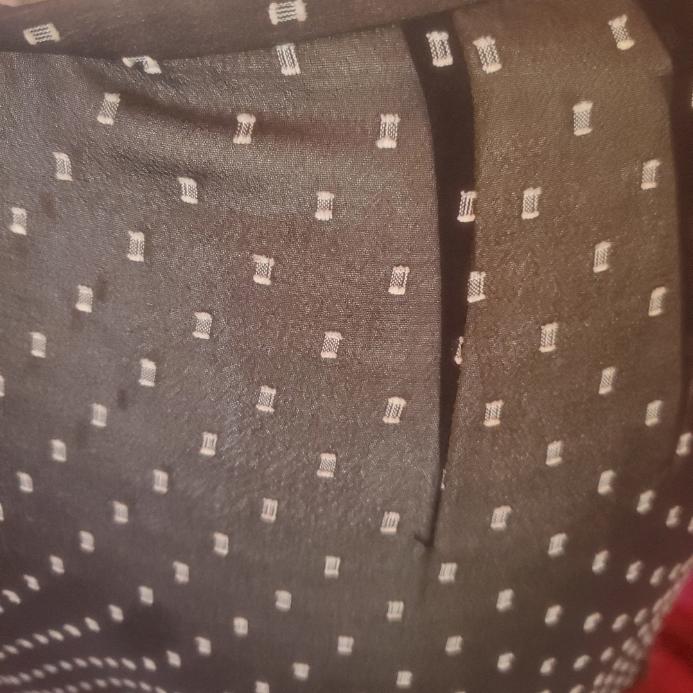 LOFT Black and White Dotted Pencil Skirt - Picture 4 of 5